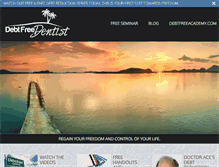 Tablet Screenshot of debtfreedentist.com
